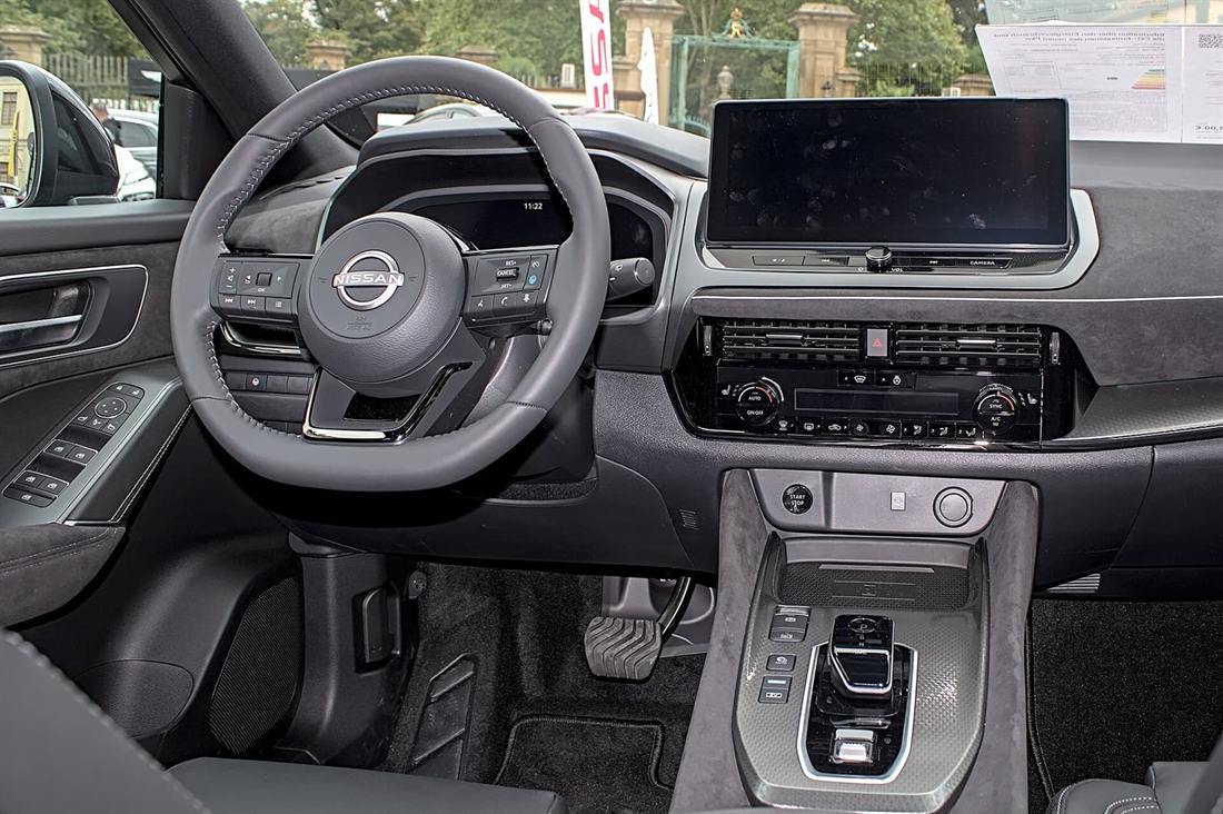 Interior del Nissan Qashqai de tercera generación