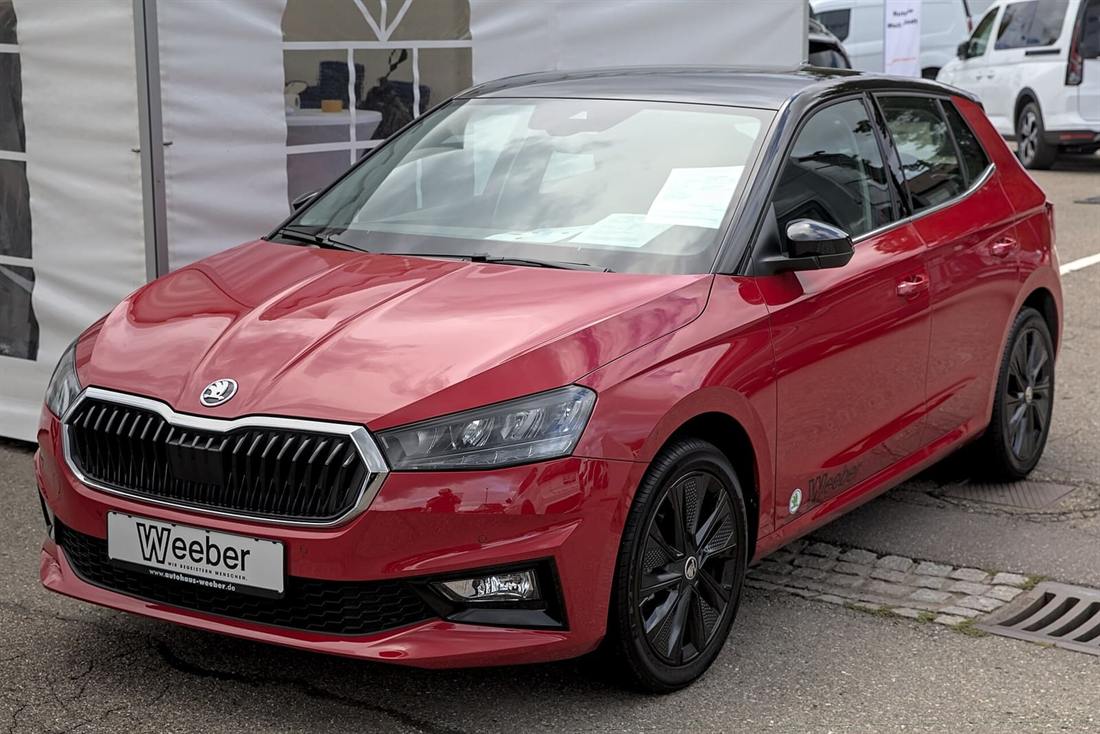 Skoda Fabia de cuarta generación visto de frente